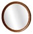 Scandinavian Round Pine Mirror, 1960s For Sale