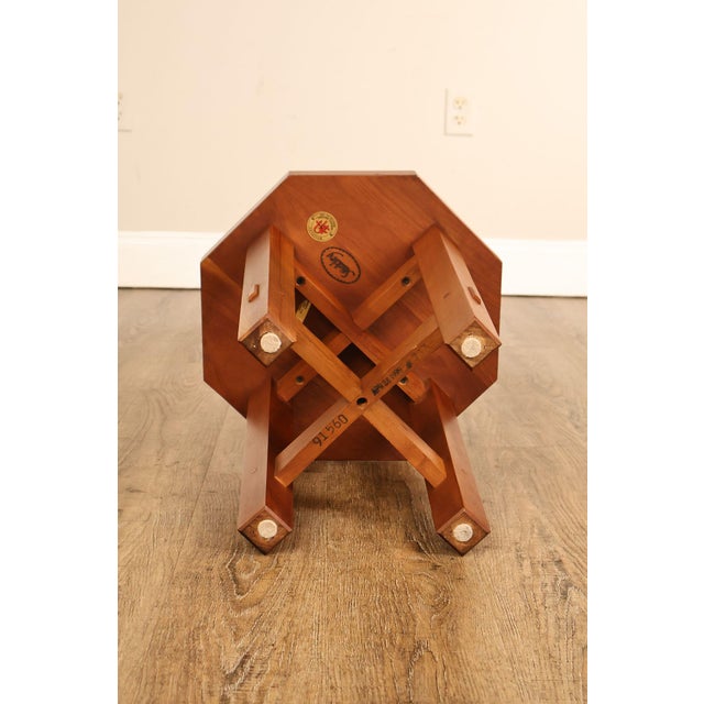 Stickley Mission Collection Cherry Octagonal Tabouret For Sale - Image 18 of 18