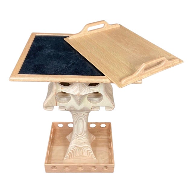 Early 21st Century Bar Cart With Removable Tray Top For Sale