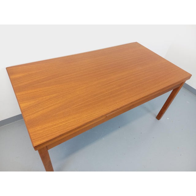 Scandinavian Style Dining Table in Teak with Extensions, 1960s For Sale - Image 9 of 16