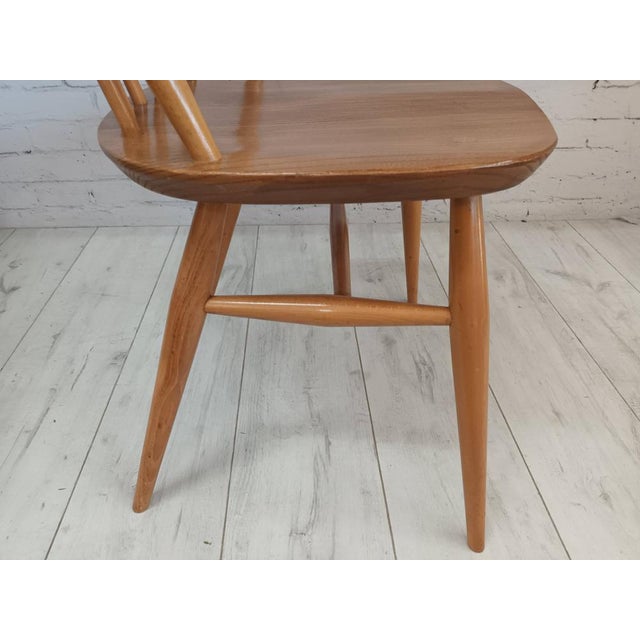 Vintage Goldsmith Dining Chairs in Light Elm attributed to Lucian Ercolani for Ercol, 1960s, Set of 4 For Sale - Image 12 of 14