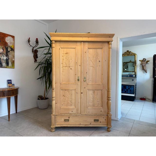 Gründerzeit Farmhouse Cupboard in Wood For Sale - Image 15 of 18