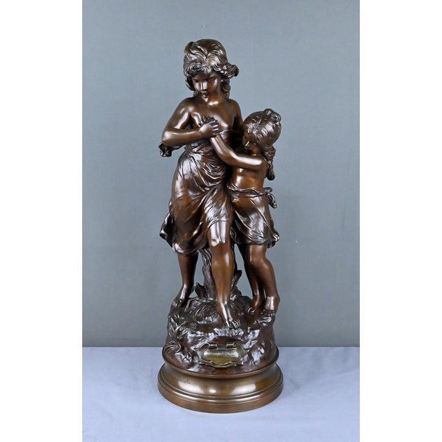 Hippolyte Moreau, Large Surprise Sculpture, Late 19th Century, Bronze For Sale - Image 4 of 18