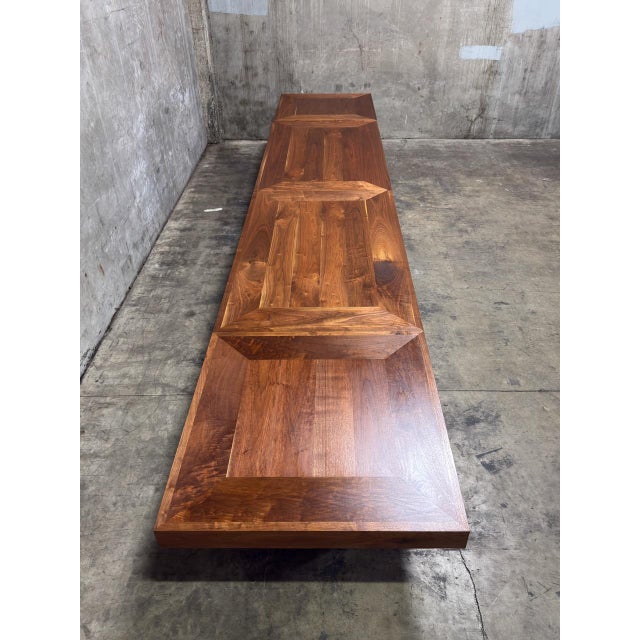 Uhuru Design Custom Walnut Extension Dining Table — Commissioned for George Clooney, 2010, Brooklyn Ny For Sale - Image 4 of 18