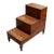 Regency Style Burl Walnut Library or Bedside Steps For Sale
