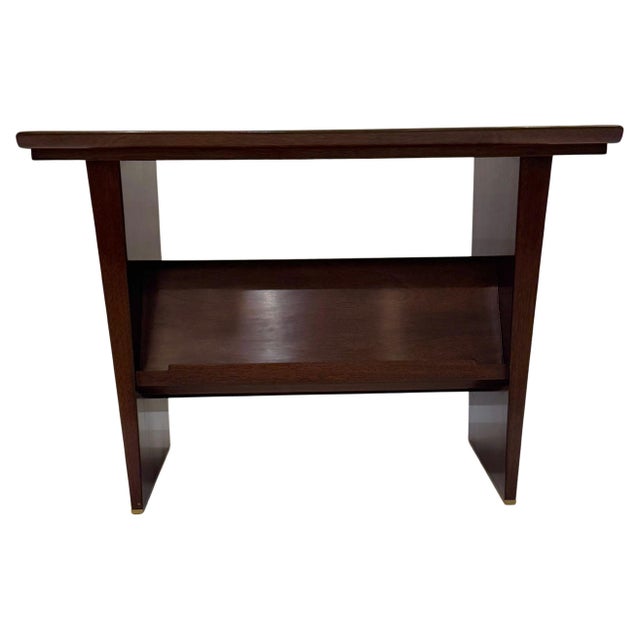 Dunbar Furniture 1950s Edward Wormley Modernist Magazine Table For Sale - Image 4 of 7
