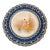 Haviland Limoges Cabinet Portrait Plate Features Cobalt & Gold # 2 of 2 For Sale