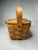 1990s Arts & Crafts Longaberger Handwoven Lidded Basket For Sale - Image 5 of 12