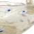 Murano Vintage Murano Gold Flecks White Blue Daisy Pattern Italian Art Glass Rope Handle Basket Bowl For Sale - Image 4 of 8