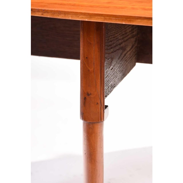 18th Century Fine Queen Anne Figured Applewood Drop Leaf Table, Sack Provenance For Sale - Image 6 of 11