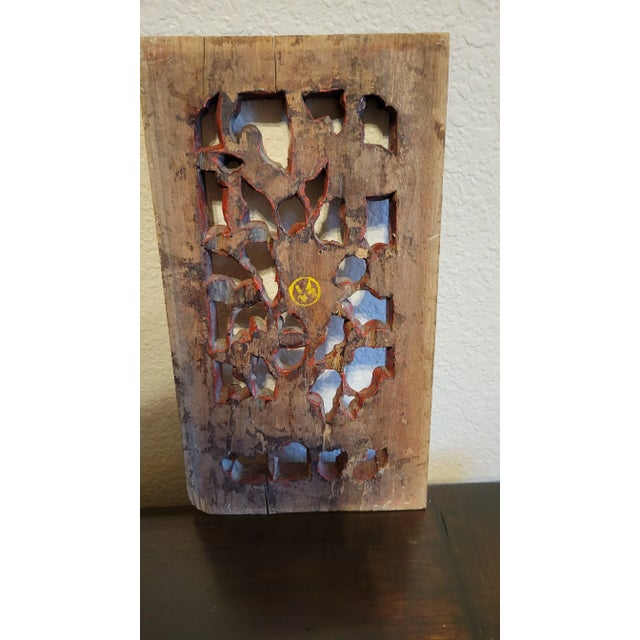 Antique Wood Carving Plaque For Sale - Image 9 of 12