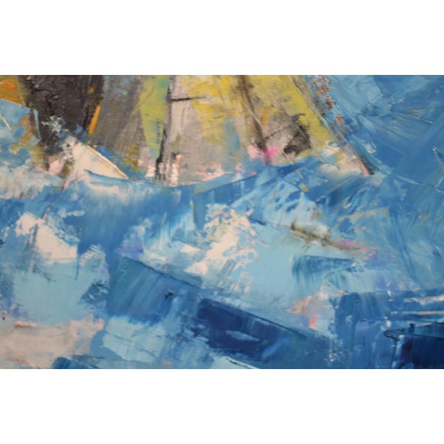 j.j. Millet "Ships in Rough Seas" Signed and Dated Oil on Canvas For Sale - Image 10 of 12