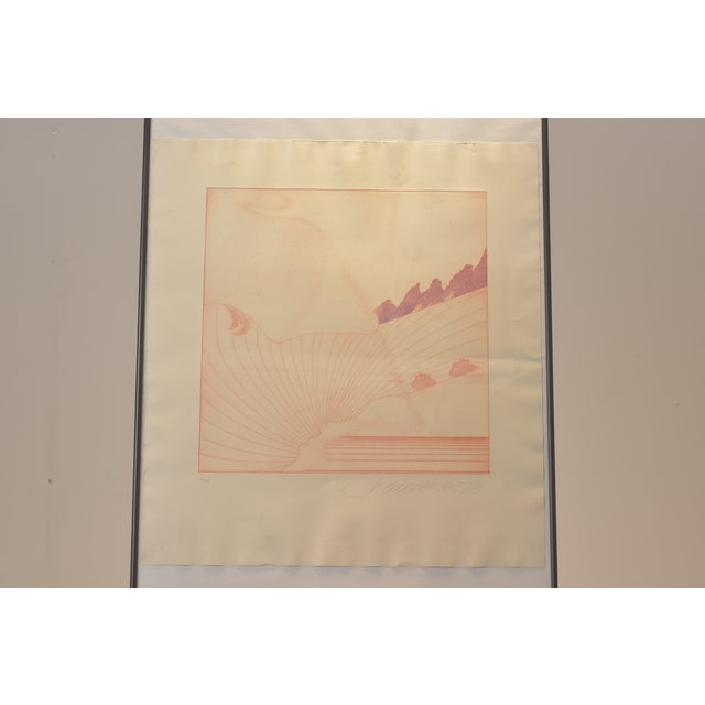 Delicate, almost poetic, with erotic forms inspired by nature, these seven unusually large drypoint etchings by Stefan...