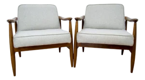 Set of GFM-87 Armchairs by Juliusz Kedziorek for Gościcińskie Furniture, 1960s