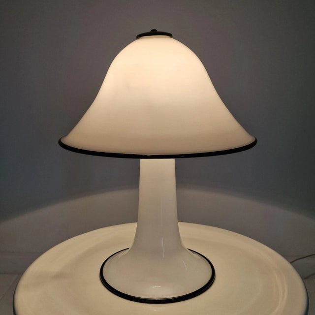 Hand-Blown Murano Glass Mushroom Lamp, 1970s For Sale - Image 7 of 14
