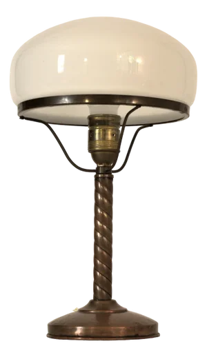 Swedish Grace Copper Table Lamp by Harald Notini for Böhlmarks Lampfabrik Stockholm