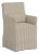 Slipcover for Stoffer Home x Cloth & Company for Lindy Slipcover Dining Armchair in Jane Stripe Burlap For Sale