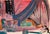 MCM painting on paper by artist Robert Colborne (1931-2002) of New York. Signed and dated lower right, estate stamp on the...