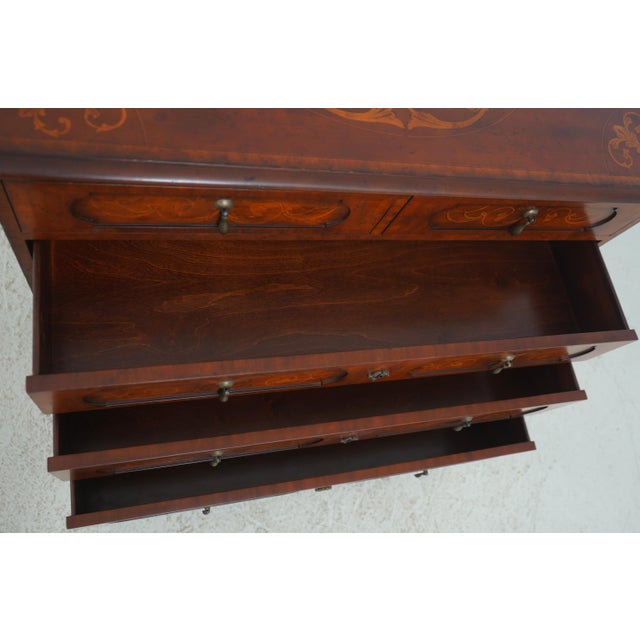Maitland - Smith Maitland Smith Italian Neoclassical Style Inlaid Chest For Sale - Image 4 of 18