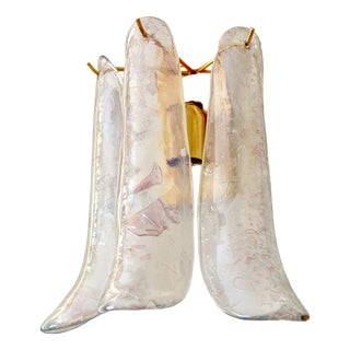 Vintage Petal Wall Sconce in Murano Glass from Made Murano Glass, 2000s For Sale