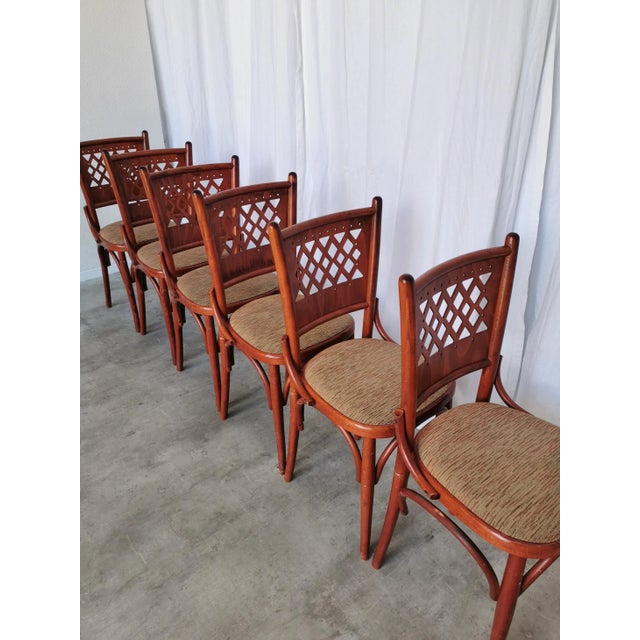 Vintage Italian Bistro Chairs, 1980s, Set of 6 For Sale - Image 17 of 18