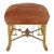 Antique 1800's Napoleon III Gilt Bamboo Stool From Michael S. Smith Installation For Sale