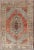 Textile Vintage Turkish Oushak Rug With Geometric-Tribal Motifs in Red-Orange and Gray For Sale - Image 7 of 7