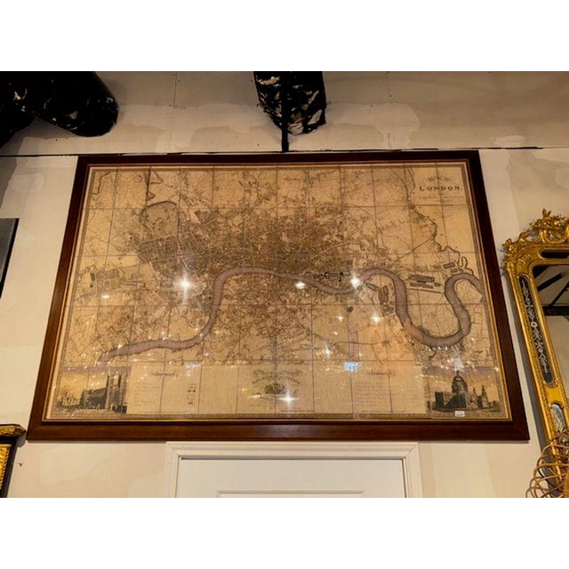 Brown Large Scale Map of the London Metropolis For Sale - Image 8 of 8