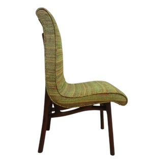 Rare Vintage Danish Modern Solid Teak Chair Desk Lounge Side Dining Accent For Sale