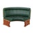 Modular Wall Bench in Green Leather and Wooden Structure, 1970s, Set of 2 For Sale - Image 6 of 8