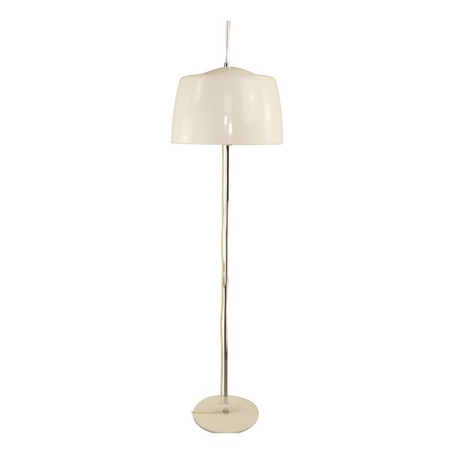 Adjustable Chrome-Plated Floor Lamp, Italy, 1970s For Sale