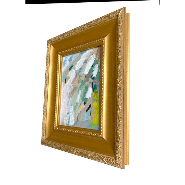 Abstract Expressionism "Sunshine and Gauze" 2026 Framed Mini Painting by Jessalin Beutler For Sale - Image 3 of 3