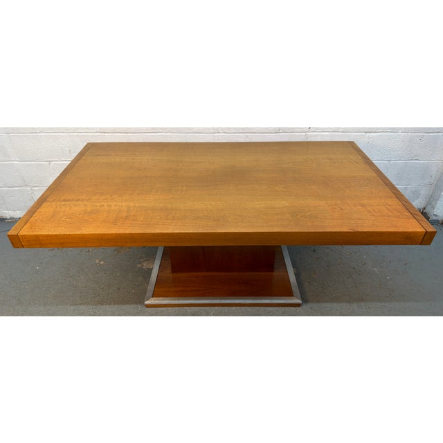 Mid-Century Walnut Dining Table Attributed to Milo Baughman for Founders For Sale In New York - Image 6 of 13