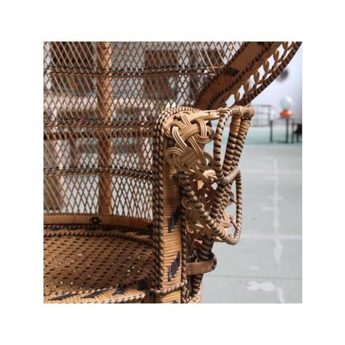 Boho Chic Peacock Armchair from Kok Maison, 1970s For Sale - Image 3 of 17