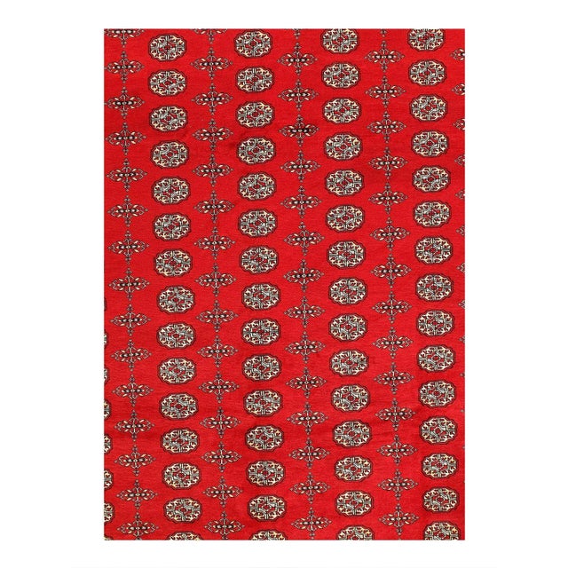 Fine Hand Knotted Bokhara Rug For Sale - Image 9 of 12