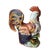 Vintage Large Italian Majolica Pottery Rooster Chicken Sculpture - 17" For Sale
