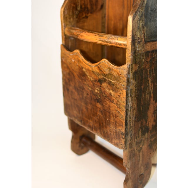 Early 20th Century Antique Utensil Towel Holder For Sale - Image 11 of 14