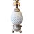 Mid 20th Century Mid-Century Modern White Ceramic Pineapple Pedestal Lamp - Single For Sale - Image 4 of 10