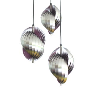 Vintage Space Age Pendant Light from Lyfa, 1970s For Sale