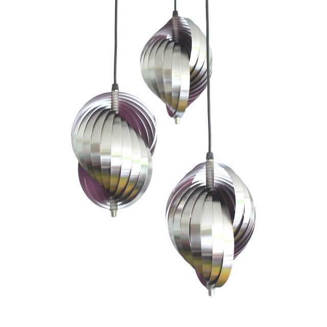 Vintage Space Age Pendant Light from Lyfa, 1970s For Sale