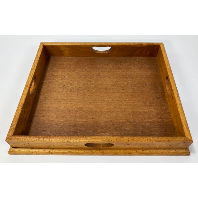 Ralph Lauren Vintage Large Ralph Lauren Handled Wood Tray For Sale - Image 4 of 11