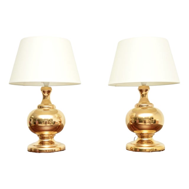 Vintage Italian Ceramic Table Lamps, 1960, Set of 2 For Sale