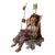 1990s Cathay Porcelain Doll on Swing - Red Curly Hair & Green Eyes - 16" For Sale - Image 5 of 7