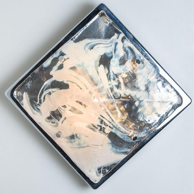 1960s Marbled Glass Wall Light Fixtures from Hillebrand, 1960s For Sale - Image 5 of 12