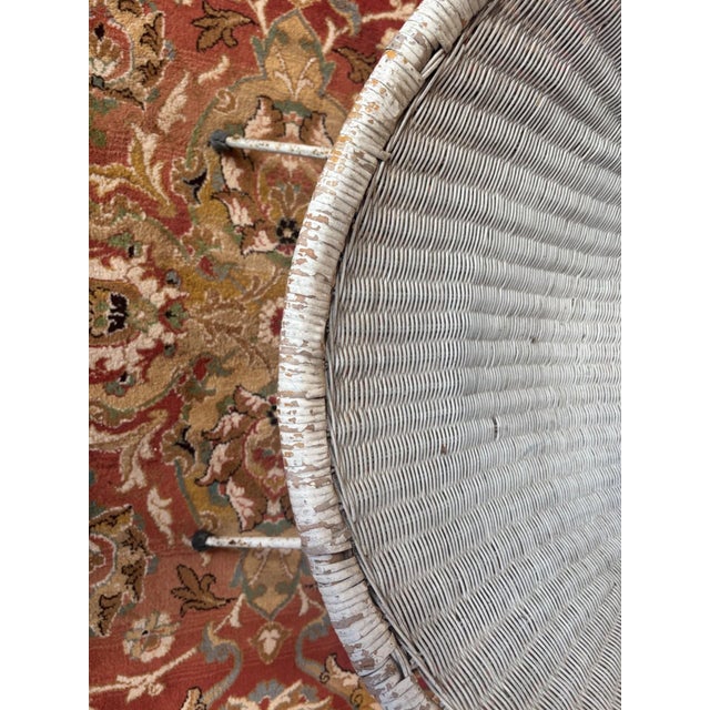 Metal Wicker Shell Chair, 1960s For Sale - Image 7 of 9