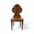 19th-C. English Victorian Walnut Hall Chair W/ Carved Boar For Sale - Image 4 of 7
