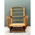 Wood Vintage Heywood Wakefield Rattan Springer Lounge Chair For Sale - Image 7 of 12
