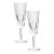 Waterford Lismore Champagne Toasting Flutes, Pair For Sale
