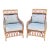 Vintage 1980s Braxton Culler Style Rattan Lounge Chairs, a Pair For Sale
