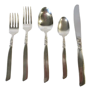 Mid Century South Seas Flat Ware / Serving Set - Service for 10, 50 Pieces